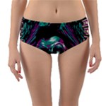Anarchy Skull And Birds Reversible Mid-Waist Bikini Bottoms