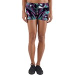 Anarchy Skull And Birds Yoga Shorts