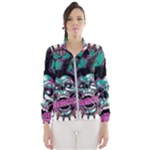 Anarchy Skull And Birds Women s Windbreaker