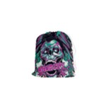 Anarchy Skull And Birds Drawstring Pouch (XS)