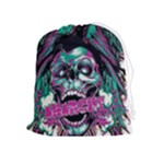 Anarchy Skull And Birds Drawstring Pouch (XL)