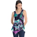 Anarchy Skull And Birds Sleeveless Tunic