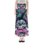 Anarchy Skull And Birds Full Length Maxi Skirt