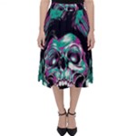 Anarchy Skull And Birds Classic Midi Skirt