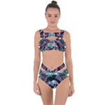 Anarchy Skull And Birds Bandaged Up Bikini Set 