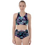 Anarchy Skull And Birds Racer Back Bikini Set