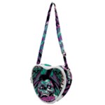 Anarchy Skull And Birds Heart Shoulder Bag