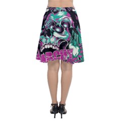 Chiffon Wrap Front Skirt 