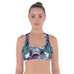 Anarchy Skull And Birds Cross Back Sports Bra