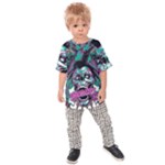 Anarchy Skull And Birds Kids  Raglan T-Shirt
