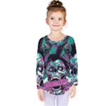 Anarchy Skull And Birds Kids  Long Sleeve T-Shirt