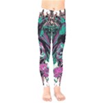 Anarchy Skull And Birds Kids  Leggings