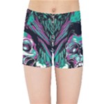 Anarchy Skull And Birds Kids  Sports Shorts