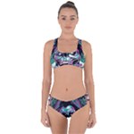 Anarchy Skull And Birds Criss Cross Bikini Set