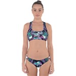Anarchy Skull And Birds Cross Back Hipster Bikini Set