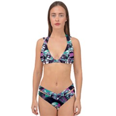 Double Strap Halter Bikini Set 