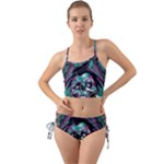 Anarchy Skull And Birds Mini Tank Bikini Set