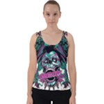 Anarchy Skull And Birds Velvet Tank Top