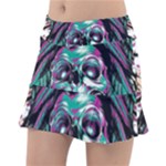 Anarchy Skull And Birds Classic Tennis Skirt