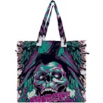 Anarchy Skull And Birds Canvas Travel Bag
