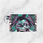 Anarchy Skull And Birds Canvas Cosmetic Bag (Small)