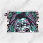 Anarchy Skull And Birds Canvas Cosmetic Bag (Large)