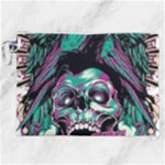 Anarchy Skull And Birds Canvas Cosmetic Bag (XXL)