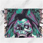 Anarchy Skull And Birds Canvas Cosmetic Bag (XXXL)