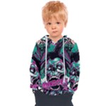 Anarchy Skull And Birds Kids  Overhead Hoodie