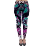 Anarchy Skull And Birds Lightweight Velour Leggings