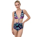 Anarchy Skull And Birds Tied Up Two Piece Swimsuit