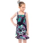 Anarchy Skull And Birds Kids  Overall Dress