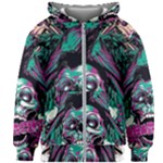 Anarchy Skull And Birds Kids  Zipper Hoodie Without Drawstring