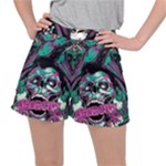 Anarchy Skull And Birds Women s Ripstop Shorts