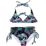 Anarchy Skull And Birds Kids  Classic Bikini Set