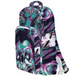 Anarchy Skull And Birds Double Compartment Backpack