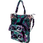 Anarchy Skull And Birds Shoulder Tote Bag