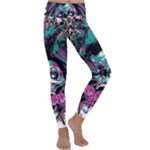 Anarchy Skull And Birds Kids  Lightweight Velour Classic Yoga Leggings