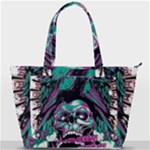 Anarchy Skull And Birds Back Pocket Shoulder Bag 