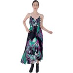 Anarchy Skull And Birds Tie Back Maxi Dress
