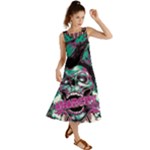 Anarchy Skull And Birds Summer Maxi Dress