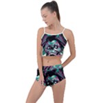 Anarchy Skull And Birds Summer Cropped Co-Ord Set