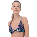 Anarchy Skull And Birds Knot Up Bikini Top