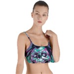 Anarchy Skull And Birds Layered Top Bikini Top 