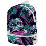 Anarchy Skull And Birds Zip Bottom Backpack