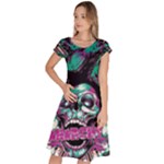 Anarchy Skull And Birds Classic Short Sleeve Dress