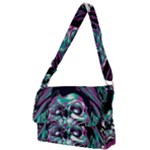 Anarchy Skull And Birds Full Print Messenger Bag (L)