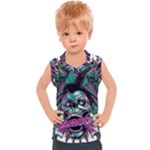 Anarchy Skull And Birds Kids  Sport Tank Top
