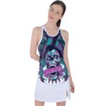 Anarchy Skull And Birds Racer Back Mesh Tank Top