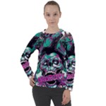 Anarchy Skull And Birds Women s Long Sleeve Raglan T-Shirt
